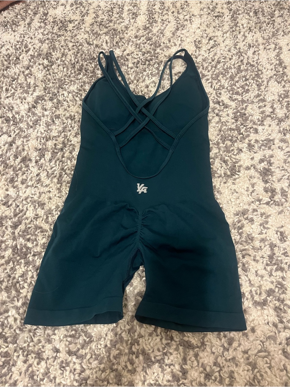 YoungLA Deep Teal Strappy Sculpting bodysuit